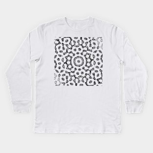 Abstract Op Art Quasicrystals Vintage Waves Mandala Kids Long Sleeve T-Shirt